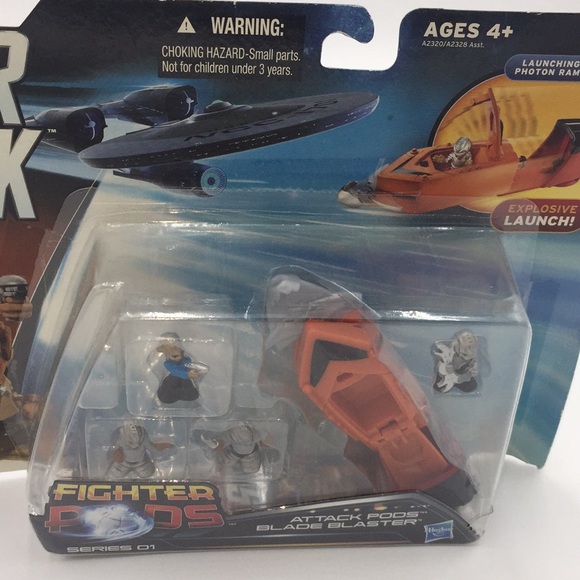 Star Trek Fighter Pods Attack Pods Blade Blaster Hasbro New - Picture 12 of 13